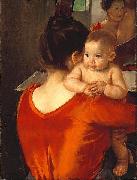 Mary Cassatt, Woman in a Red Bodice and Her Child